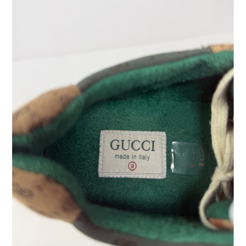 Gucci Rhyton GG Monogram Sneaker Beige/Brick Red Size 10 US 9 Gucci - Picture 7 of 9